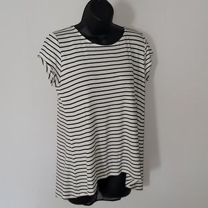 NWT Striped Shirt with Sheer Back